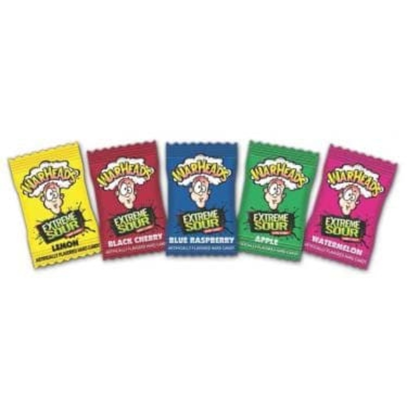 Warheads Extreme Sour Assorted Wrapped – 30 lb. Bag