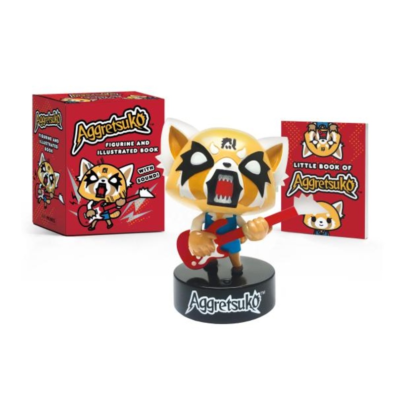 Aggretsuko Figurine and Illustrated Book