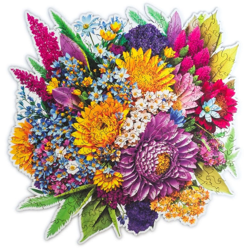 Flora – Blooming Bouquet Wooden Puzzle – 200 Pieces