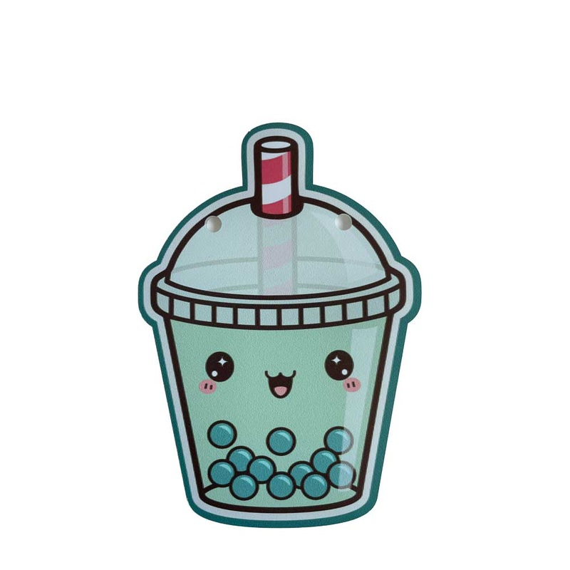 Personalized  Wooden Christmas Ornament Bubble Tea Cup (Standard)