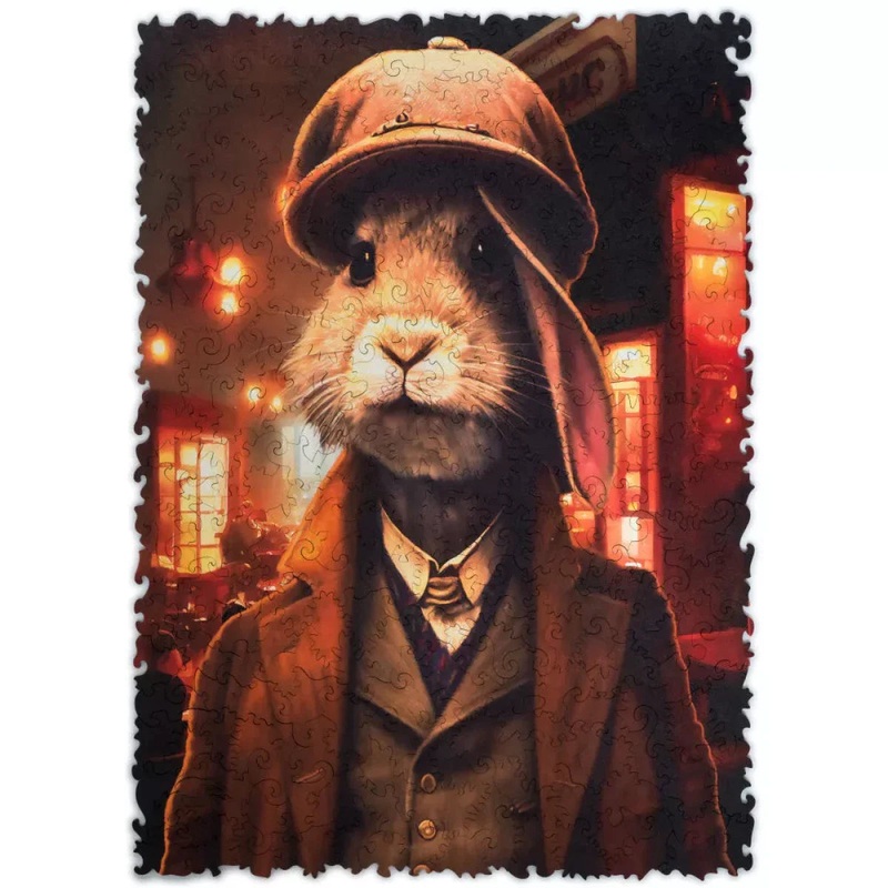 Pop-Art – Thomas Rabbit Wooden Puzzle – 250 Pieces