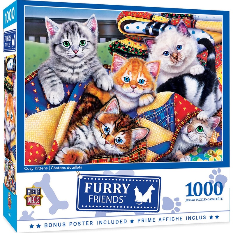 Furry Friends – Cozy Kittens – 1000 Piece Puzzle