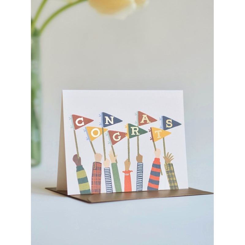 Congrats Pennants Card