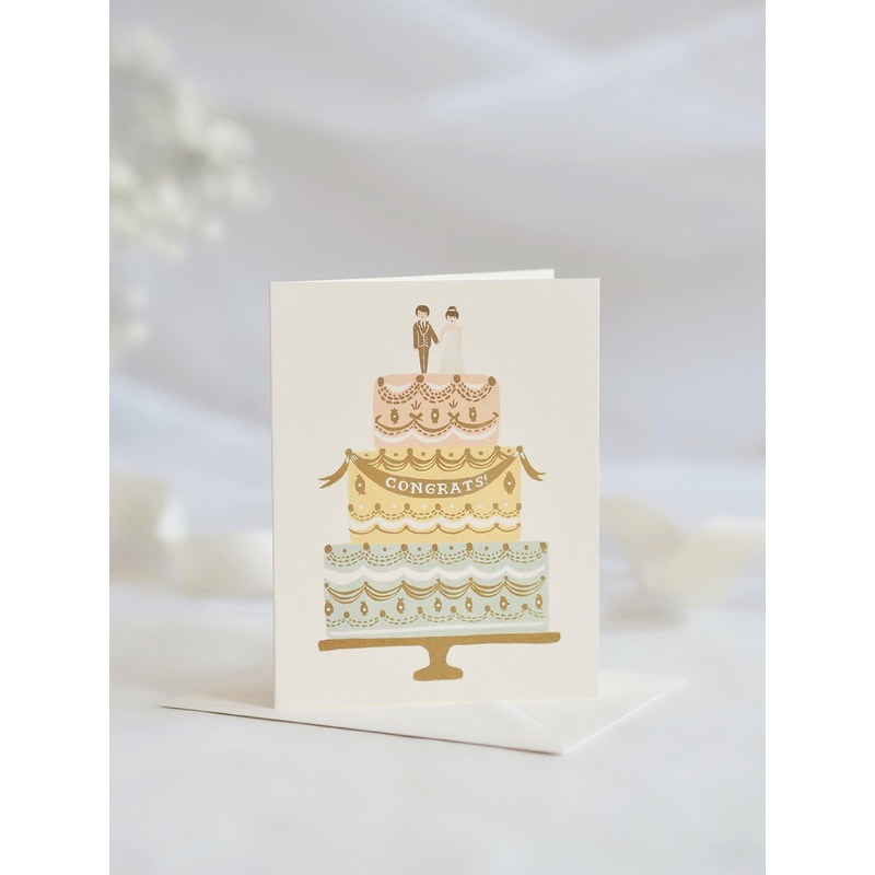 Congrats Wedding Cake Card