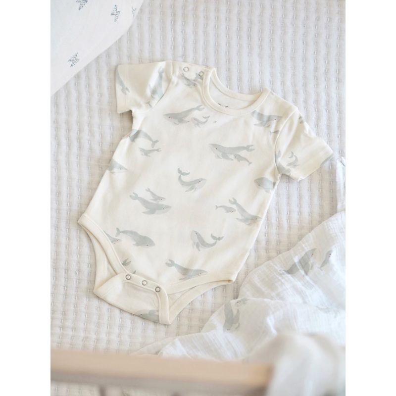 Follow Me Whales Short Sleeve One-Piece