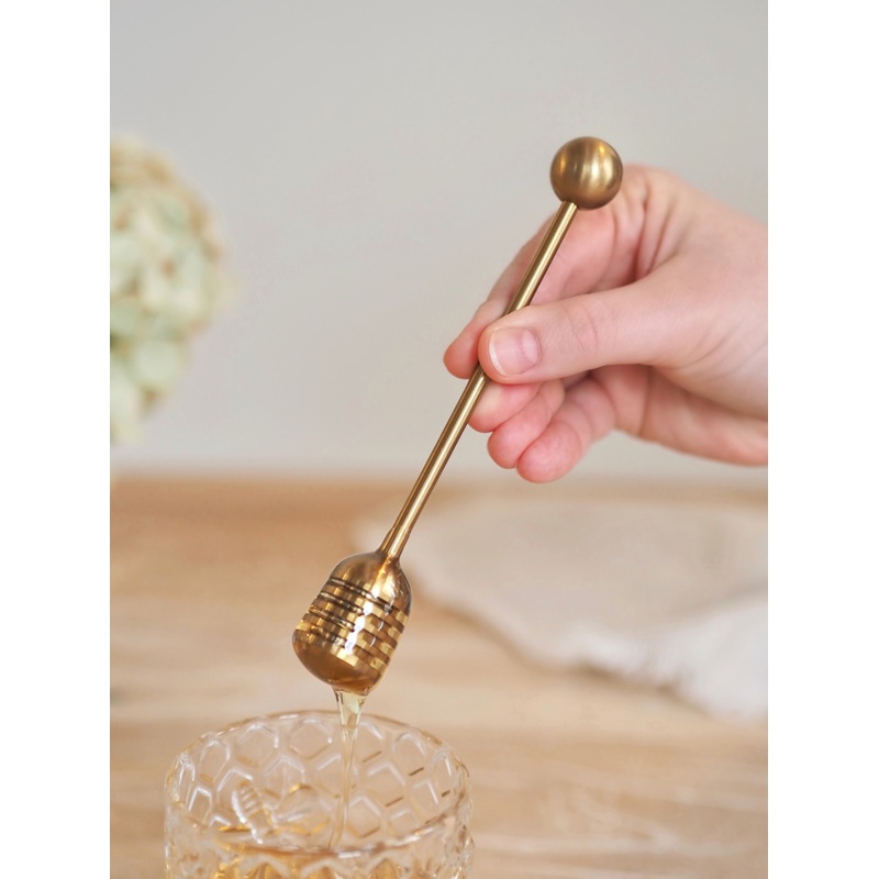 Gold Honey Dipper