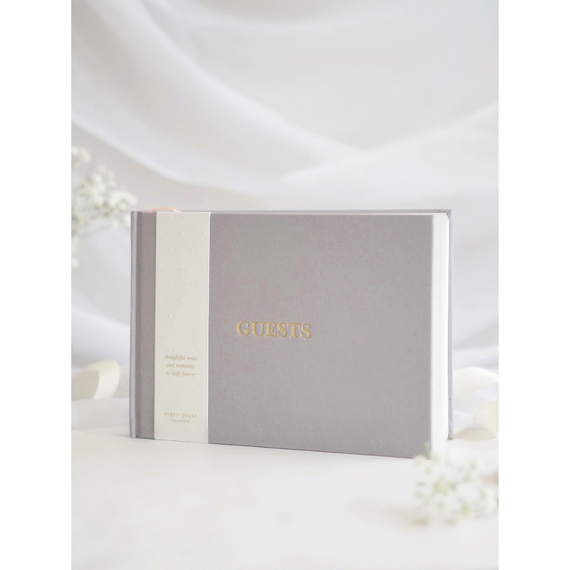 Grey Guest Book