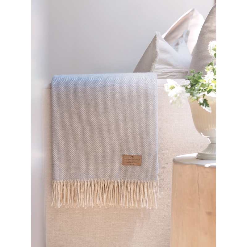 Juno Light Blue Cashmere Throw