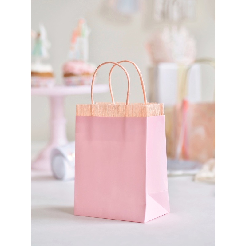 Pink Fringe Party Bags