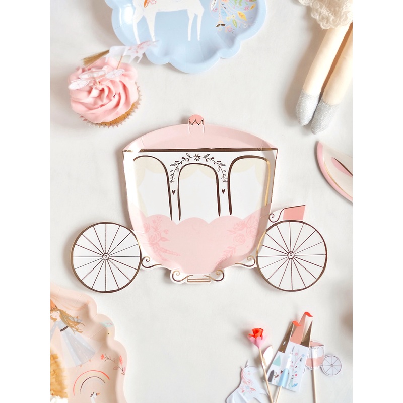 Princess Carriage Party Plates