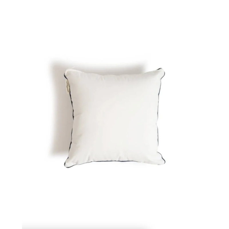 Rivie White Outdoor Pillow | 18×18
