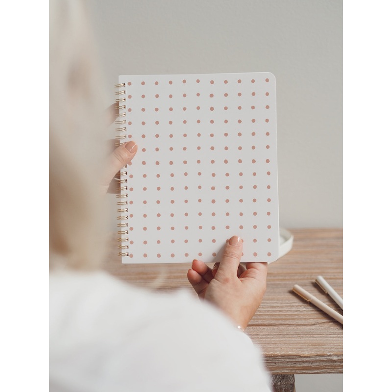 Rose Dot Notebook