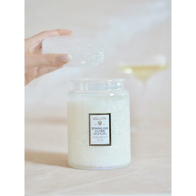 Sparkling Cuve Jar Candle | Large