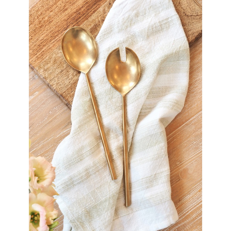 Tides Gold Salad Server Set