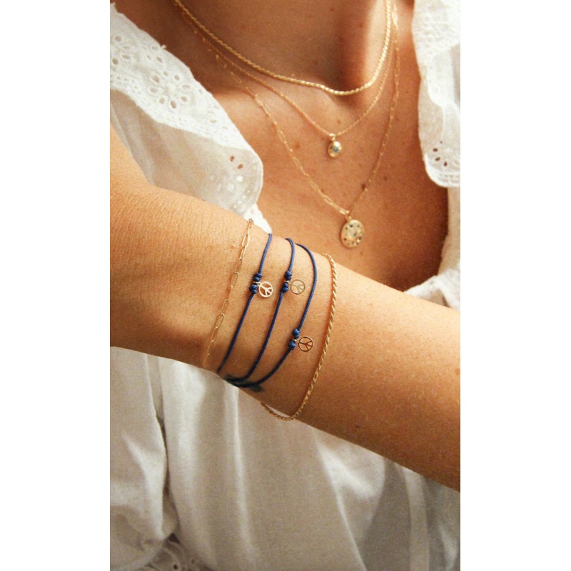 Tie Dye moonchild Contemplation Cord Bracelet