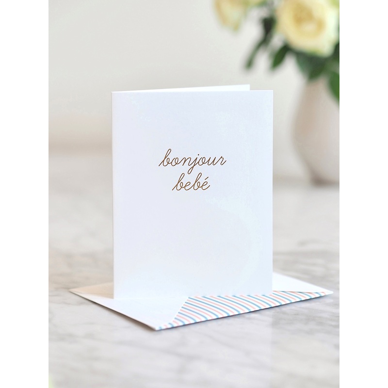 Bonjour Bebe Card