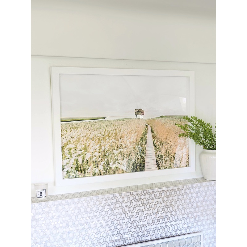 Distant Cottage Matte White Frame | 45 x 31