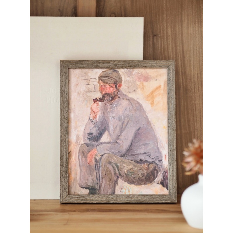 Fisherman Portrait Framed Canvas Print | 8×10
