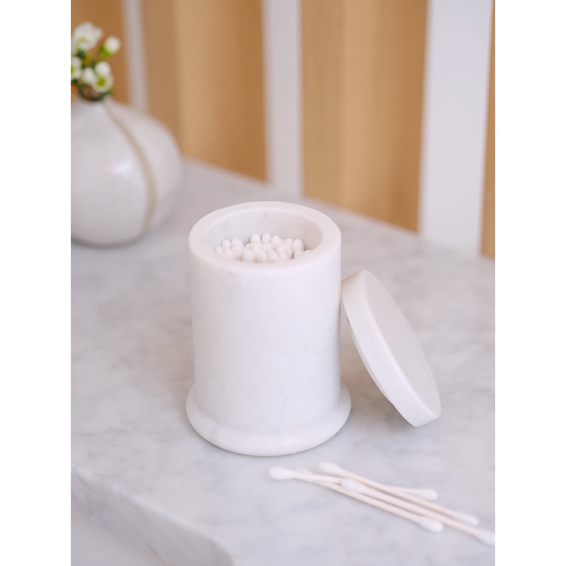 Marble Cotton Holder