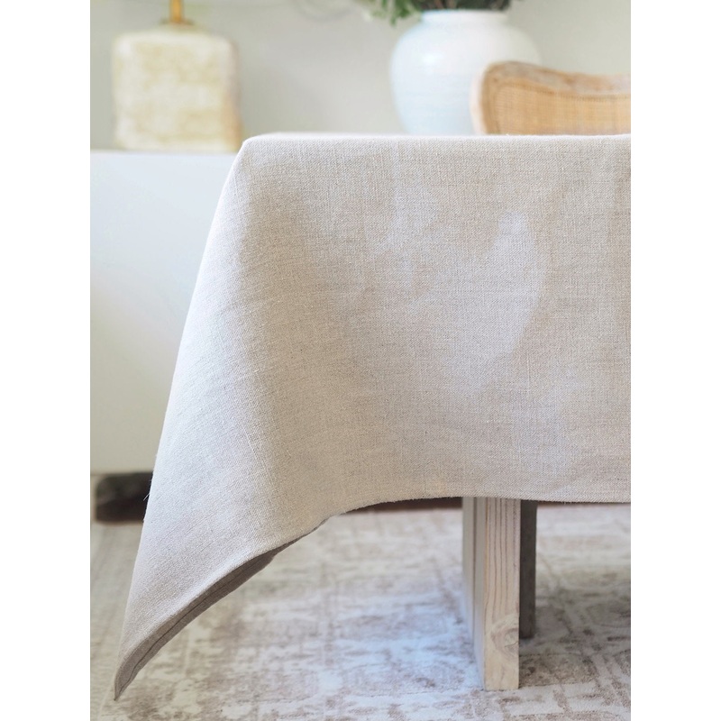 Natural Linen Tablecloth