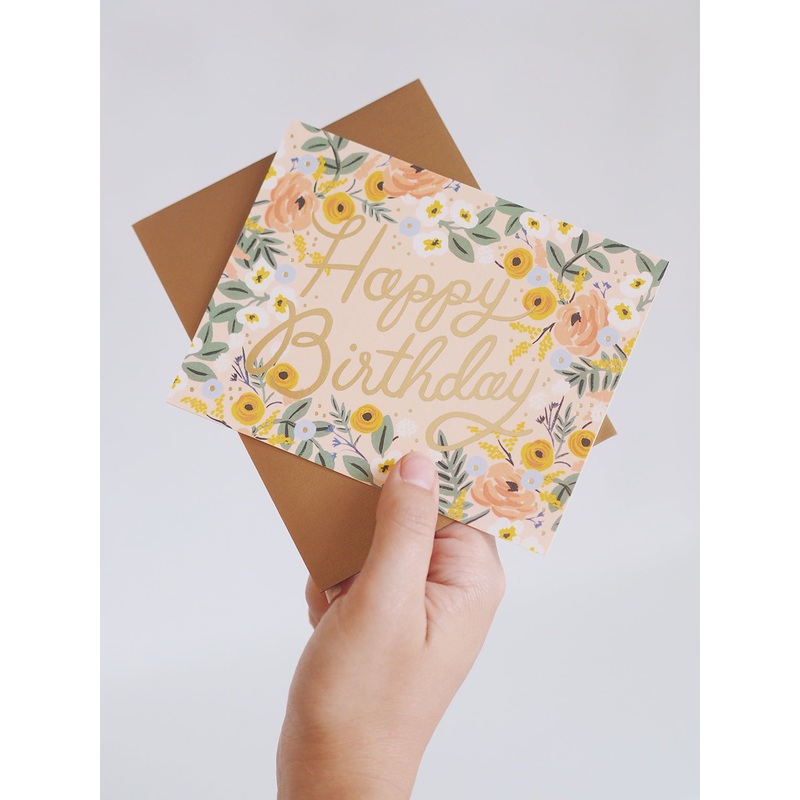 Rose Birthday Card