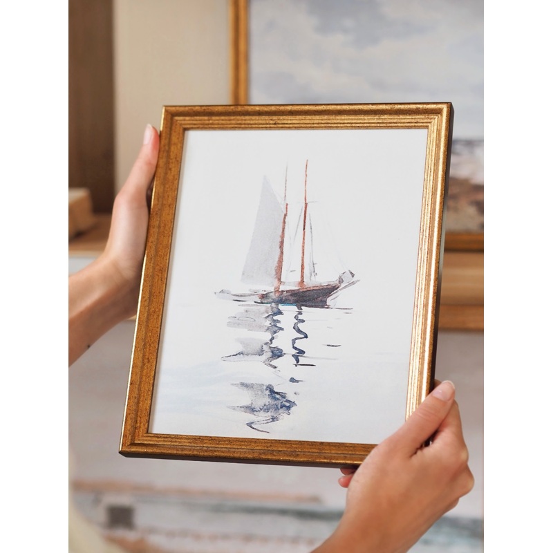 Sailboat Framed Canvas Print | 8×10