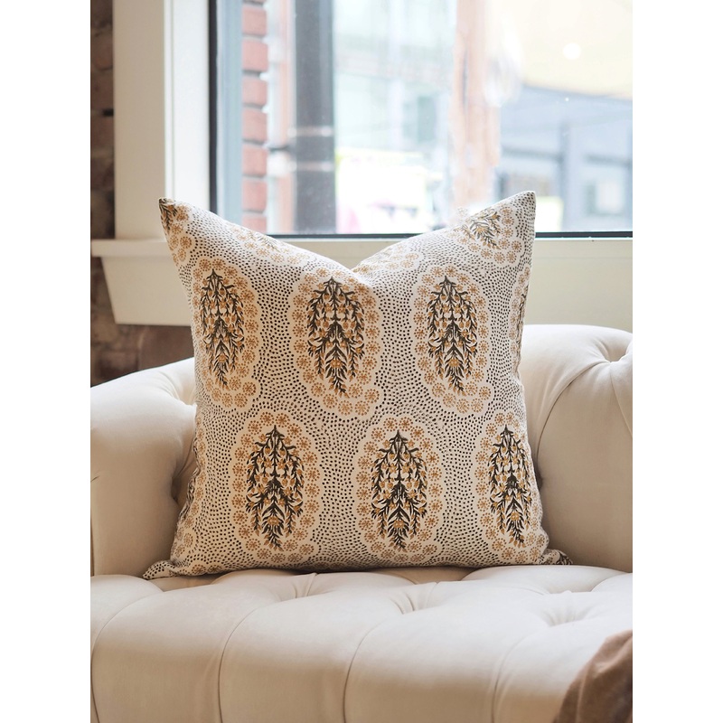 Winfleur Olive Mustard Pillow | 24×24