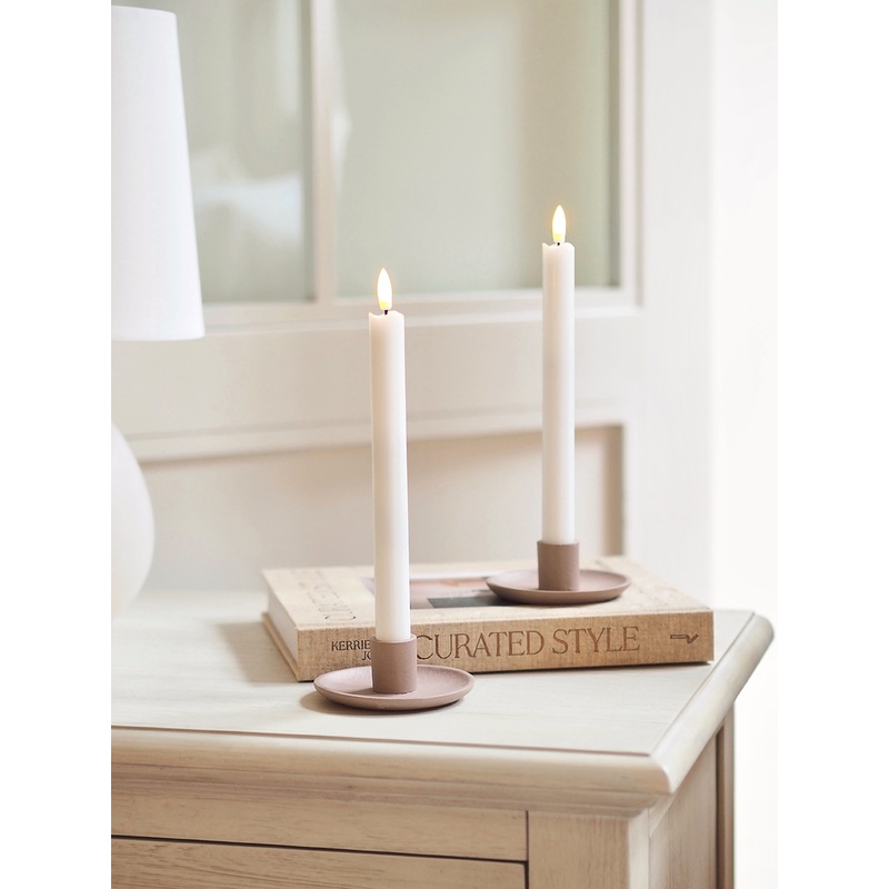 Battery Operated Taper Candle Set of 2