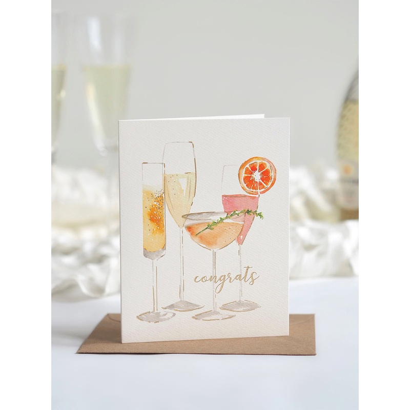 Bubbly Congrats Greeting Card