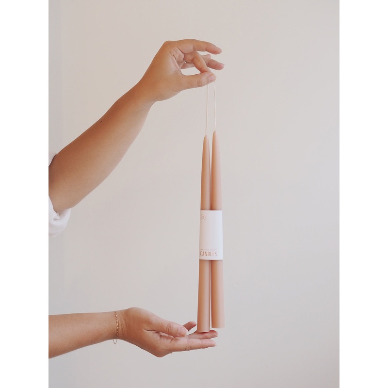 Classic Petal Taper Candle Set