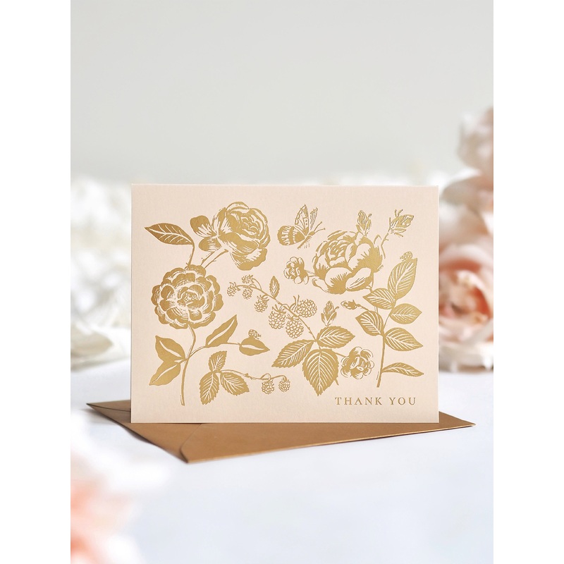 English Rose Thank You Card
