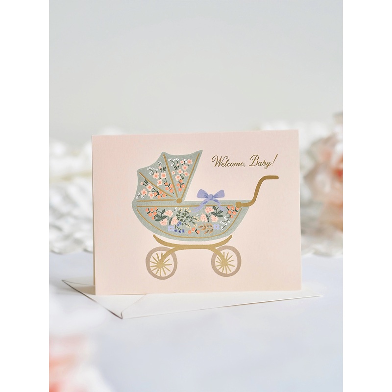 Floral Pram Card