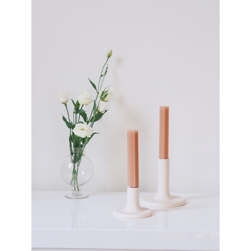 Geo Blush Taper Candle Set | 6