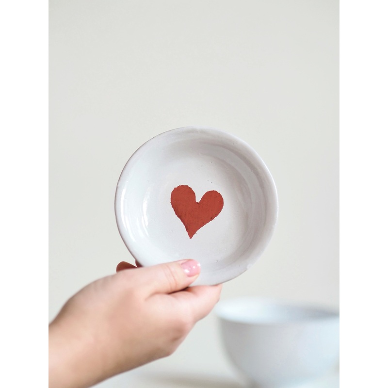John Derian Heart Deep Saucer