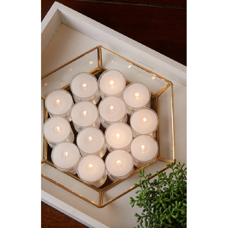 Unscented Beeswax Tea Lights | Set of 8