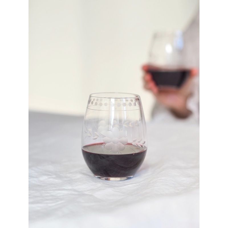 Belle Fleur Stemless Glass