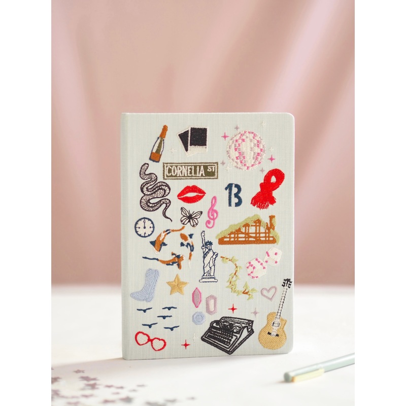 Embroidered Taylor Swift Hardcover Notebook