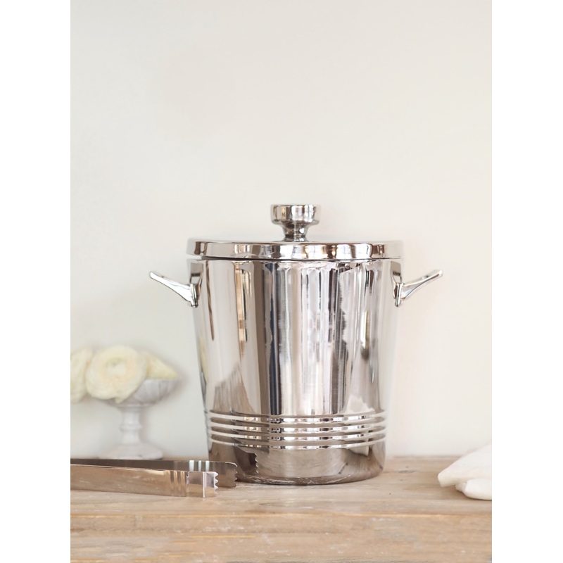 Ice Bucket w/ Tongs