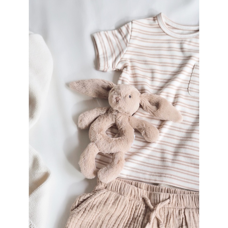 Jellycat Bashful Beige Bunny Ring Rattle