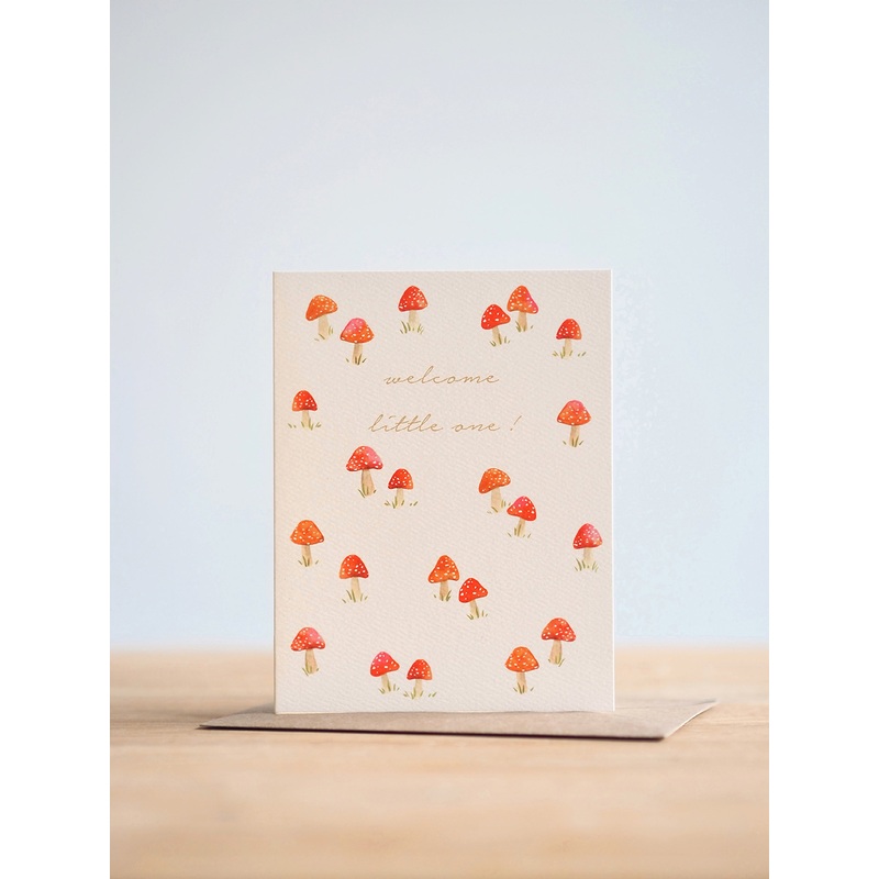 Little Mushroom Baby Card