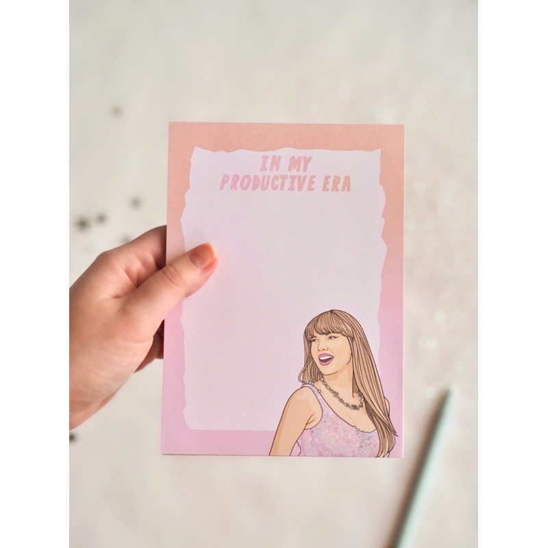 My Productivity Era Taylor Swift Notepad