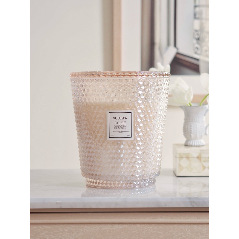 Rose Coloured Glasses 5 Wick Hearth Candle