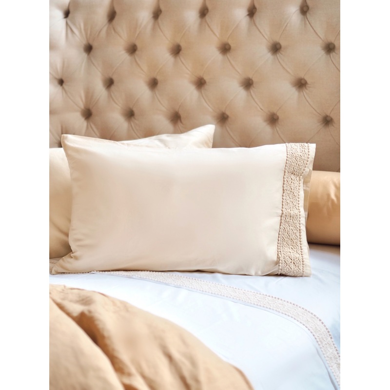 Bria Parchment Novola Lace Bedding