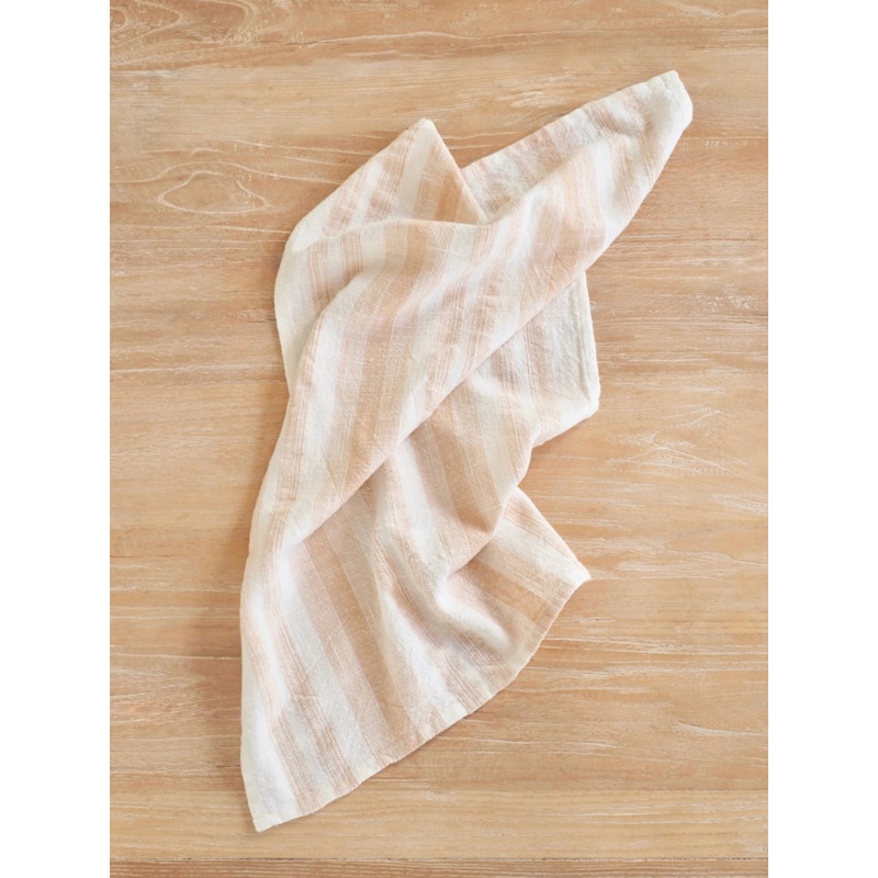 Cabana Terracotta Stripe Tea Towel