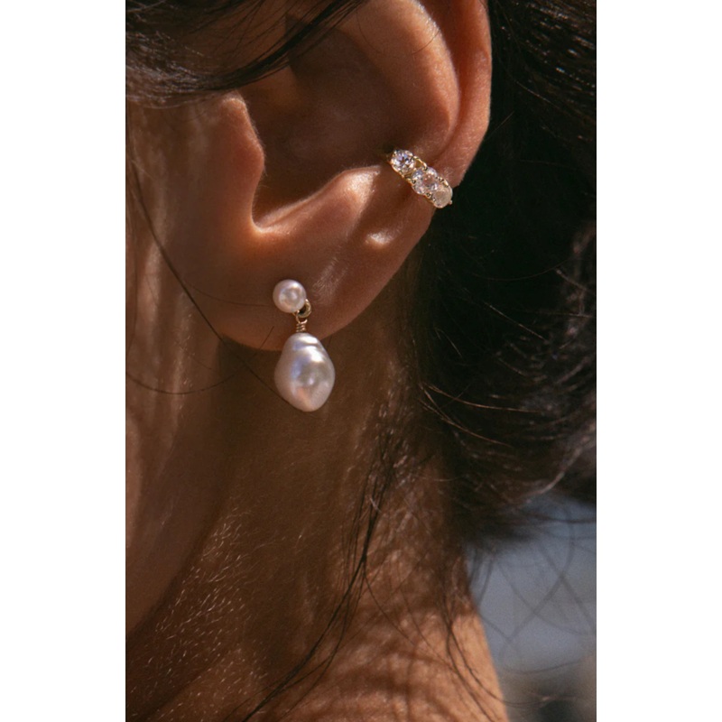 Circa Ear Cuff | White Topaz