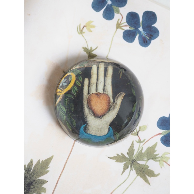 Heart in Hand Dome Paperweight