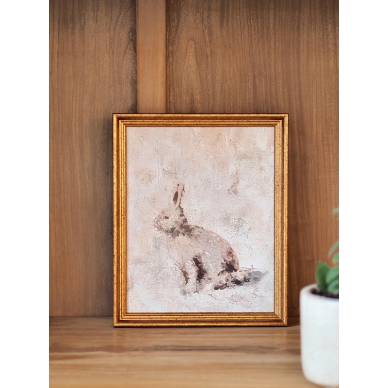 Mountain Hare Framed Canvas Print | 8×10