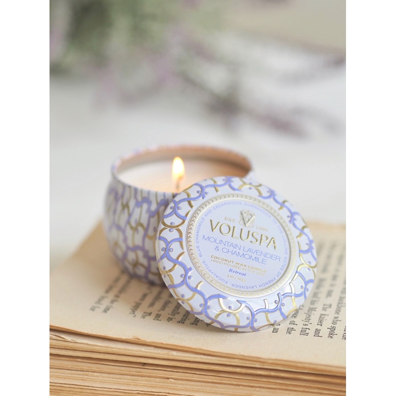 Mountain Lavender & Chamomile Mini Tin Candle