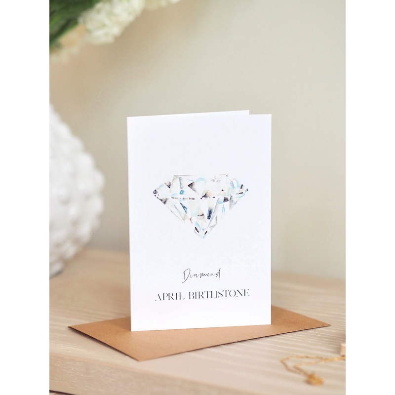 April Birthstone Card