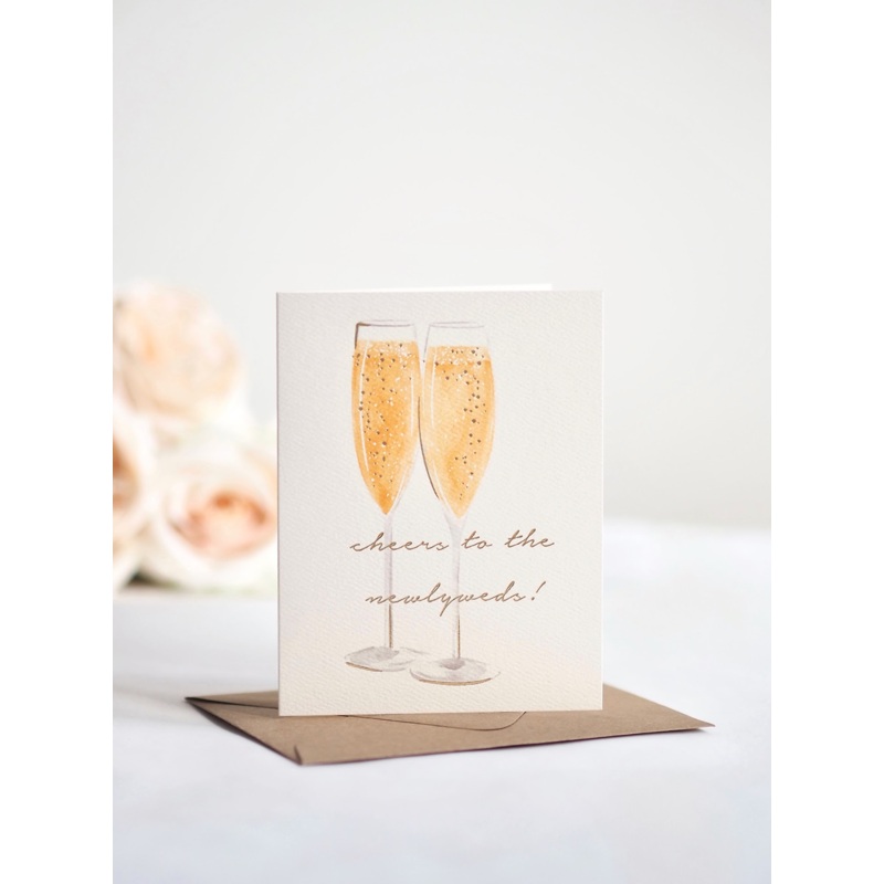 Cheers To The Newlyweds Greeting Card